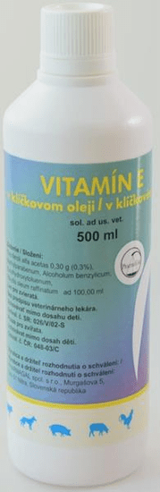 Vitamín E v klíčkovém oleji sol.a.u.v. 500ml