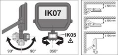 LEDVANCE Reflektor LED HALOGEN 50W 6000lm 4000K IP65 Černý s pohybovými senzory a soumrakem 4058075461031