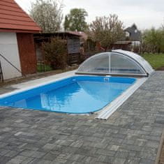 Gluc PBS Kompletní bazénový set SLANÁ DORY 7x3x1.5m - plastový bazén zaoblený