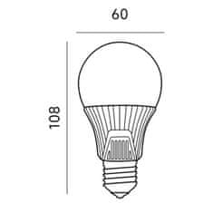 Kobi LED žárovka E27 A60 9W = 60W 810lm 6500K Studená s pohybovým a soumrakovým senzorem