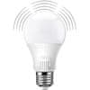 LED žárovka E27 A60 9W = 60W 810lm 4000K Neutrální bílá se senzorem pohybu a soumraku