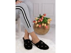 sarcia.eu Mickey Disney Mouse Dámské černé pantofle / pantofle, prošívané, pohodlné 36-37 EU
