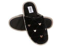 sarcia.eu Mickey Disney Mouse Dámské černé pantofle / pantofle, prošívané, pohodlné 36-37 EU