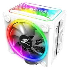 Zalman chladič CPU CNPS16X White / 120 mm ventilátor / 4 heatpipe / RGB / PWM / 165 mm výška / bílý