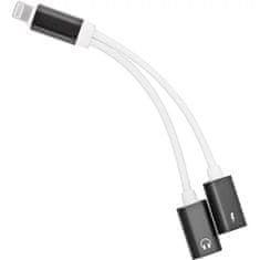 PremiumCord Adapter Lightning na 3,5mm jack audio + Lightning charging