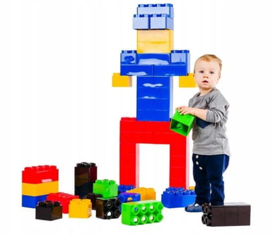 BJ Plastic Obrovské stavební kostky 141e GIGANT BRICKS XXL