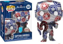 Funko POP Sběratelská Figurka Marvel Patriotic Age - Captain America (Avengers, Stark Tech Suit) (Artist Series) with Pop Protector (32)