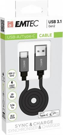 Emtec USB kabel "T700CU3", USB-A - USB-C 3.1Gen2, ECCHAT700TCU3