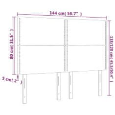 Vidaxl Čela postele 4 ks cappuccino 72 x 5 x 78/88 cm umělá kůže