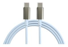 KOMA Synchronizační a nabíjecí kabel USB-C / USB-C, 2 metry, 3A, až 60W, bílý