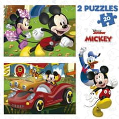 Educa Puzzle Mickey Mouse: Zábavní park 2x20 dílků