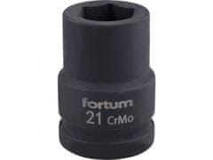 Fortum Hlavice nástrčná rázová 3/4", 21mm, L 52mm