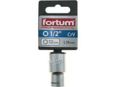 Fortum Hlavice nástrčná 1/2", 12mm, L 38mm