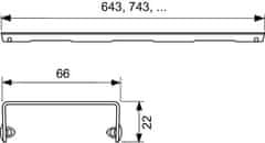 Tece TECEdrainline rošt "quadr."80cm mat 600851 - Tece