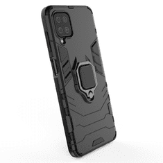 IZMAEL Odolné Pouzdro Ring Armor Case pro Samsung Galaxy A12/Galaxy M12 - Černá KP9714