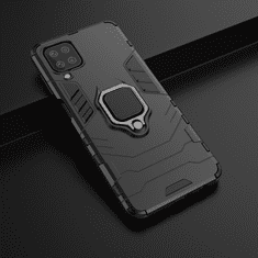 IZMAEL Odolné Pouzdro Ring Armor Case pro Samsung Galaxy A12/Galaxy M12 - Černá KP9714