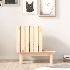 Greatstore Domeček pro kočky 60 x 36 x 60 cm masivní borové dřevo
