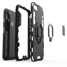 IZMAEL Odolné Pouzdro Ring Armor Case pro Apple iPhone 5/iPhone 5s/iPhone SE - Černá KP22526