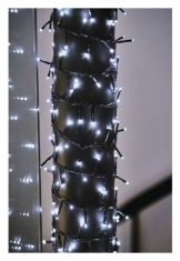 Emos LED vánoční řetěz - ježek 12m, venkovní i vnitřní studená bílá, časovač D4BC03
