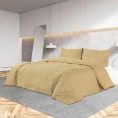 Greatstore Sada ložního prádla taupe 260 x 240 cm lehké mikrovlákno