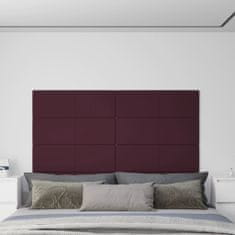 Greatstore Nástěnné panely 12 ks fialové 90 x 30 cm textil 3,24 m²