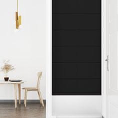 Greatstore Nástěnné panely 12 ks černé 90 x 30 cm textil 3,24 m²