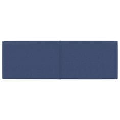 Greatstore Nástěnné panely 12 ks modré 90 x 30 cm textil 3,24 m²