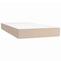 Petromila Box spring postel s matrací cappuccino 90x190 cm umělá kůže