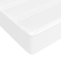 Greatstore Taštičková matrace bílá 100 x 200 x 20 cm umělá kůže
