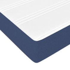 Vidaxl Taštičková matrace modrá 120 x 200 x 20 cm textil