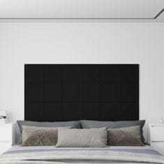 Greatstore Nástěnné panely 12 ks černé 60 x 30 cm samet 2,16 m²