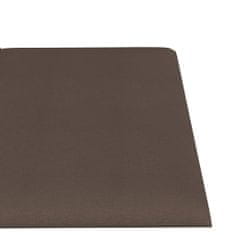 Vidaxl Nástěnné panely 12 ks taupe 30 x 15 cm textil 0,54 m²