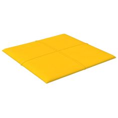 Vidaxl Nástěnné panely 12 ks žluté 30 x 30 cm samet 1,08 m²