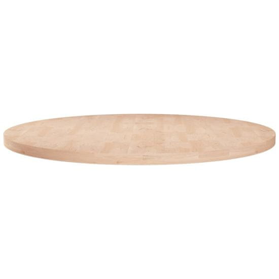 Vidaxl Kulatá stolní deska Ø80x2,5 cm masivní dub bez povrchové úpravy
