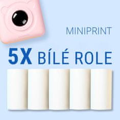 HOME & MARKER® Papír pro Mini tiskárnu MINIPRINT: 5x Role bílého Termopapíru ROLLS + 6x Role barevného a bílého Termopapíru MULTIROLLS + 5 x role lepicího papíru STICKYROLLS | ROLLPACK