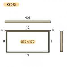 Bioúly Rámková míra Čechoslovák 370 x 170 mm