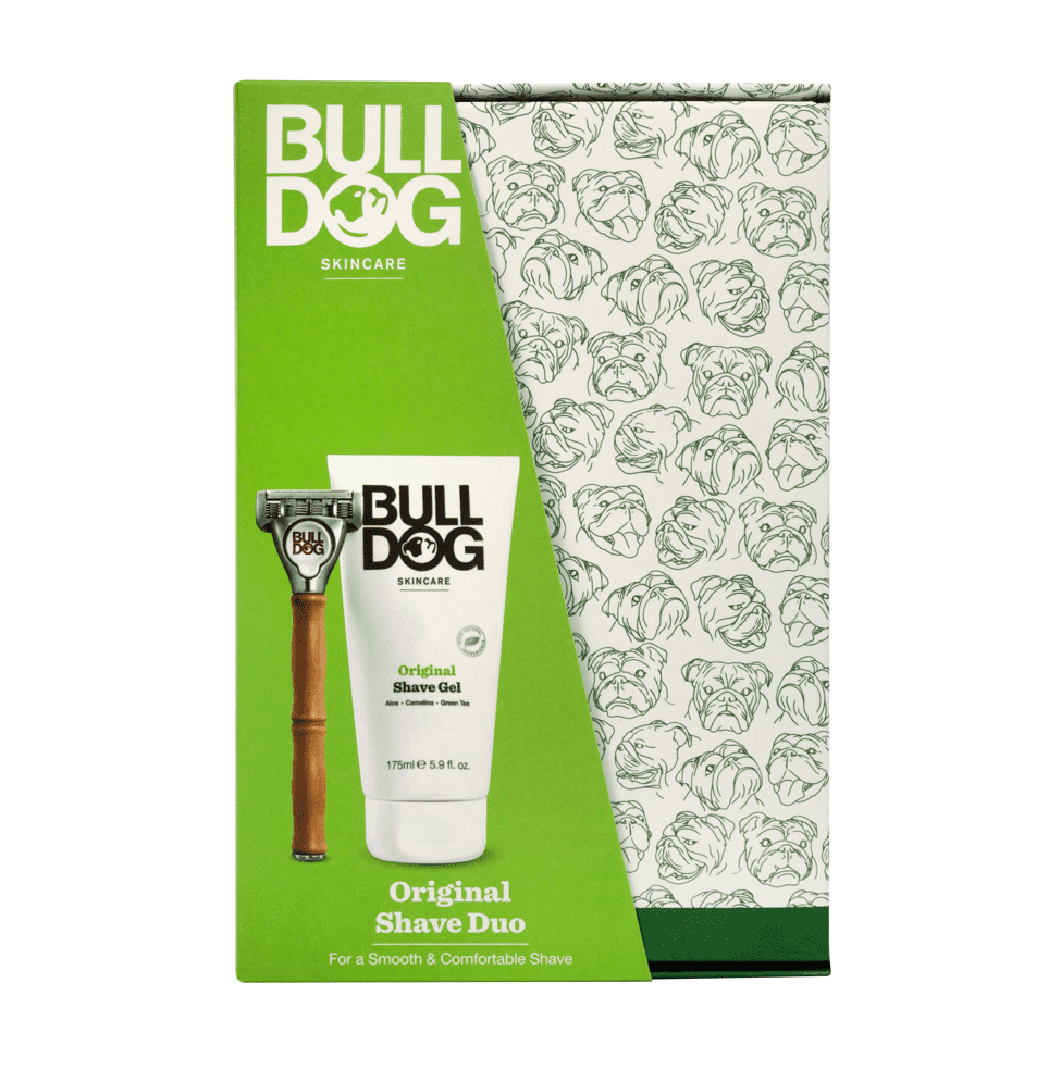 Bulldog Shave Duo dárková kazeta pro muže - holící strojek + gel na holení