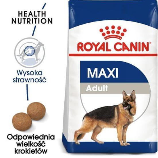 Royal Canin Maxi Adult granule pro dospělé psy do 5 let věku, velká plemena 15 kg