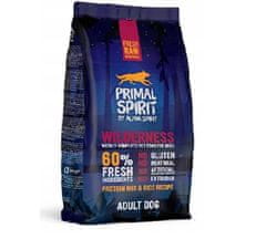 Primal Primal 60% Wilderness Dog Food 1 kg hypoalergenní přírodní granule bez obilovin pro dospělé psy všech plemen.