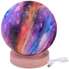 JOKOMISIADA Lampa Moon 3d Led Sphere Cosmos 18cm USB Za3825