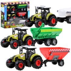 JOKOMISIADA Sada 3 x Traktor + přívěs pro farmáře ZA3908