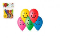 Balonek/Balonky nafukovací 10" potisk Smile 10cm karneval