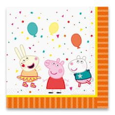 Peppa Pig Papírové ubrousky 33 x 33 cm, 16 ks