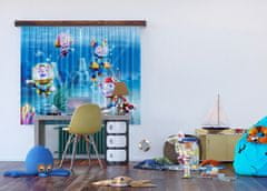 AG Design Tlapková Patrola spěchá na pomoc, Disney, záclony, 180 x 160 cm, 2 díly, pro dětské pokoje, FCS XL 4390