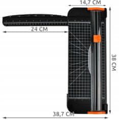 ISO 6074 Kotoučová řezačka papíru A4 A5 B5