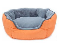 Thermoswitch Oboustranní pelíšek pro psa SANTORINI oranžovo šedý 60 S oranžová