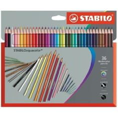 Stabilo Pastelky aquacolor, sada 36 ks v kartonovém pouzdru Prémium