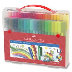 Faber-Castell Dětské fixy Connector taška, 80 barev