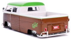 Jada Toys Volkswagen T1 Double Cabine Pick-up 1963 s figurkou Groota 1:24.