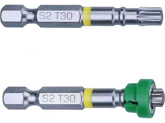 Fortum Hroty sada 2ks TORX s magnetickým kloboučkem, T 30x50mm, S2